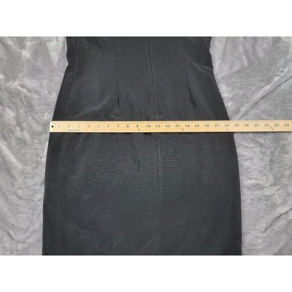 JS Collections 8 Women's Lace accent Sweetheart Bodycon Dress Black 3/4 sleeve - Picture 5 of 12